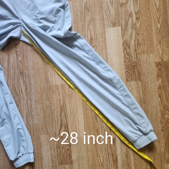 Athleta Striped Light Gray Joggers - Picture 10 of 10